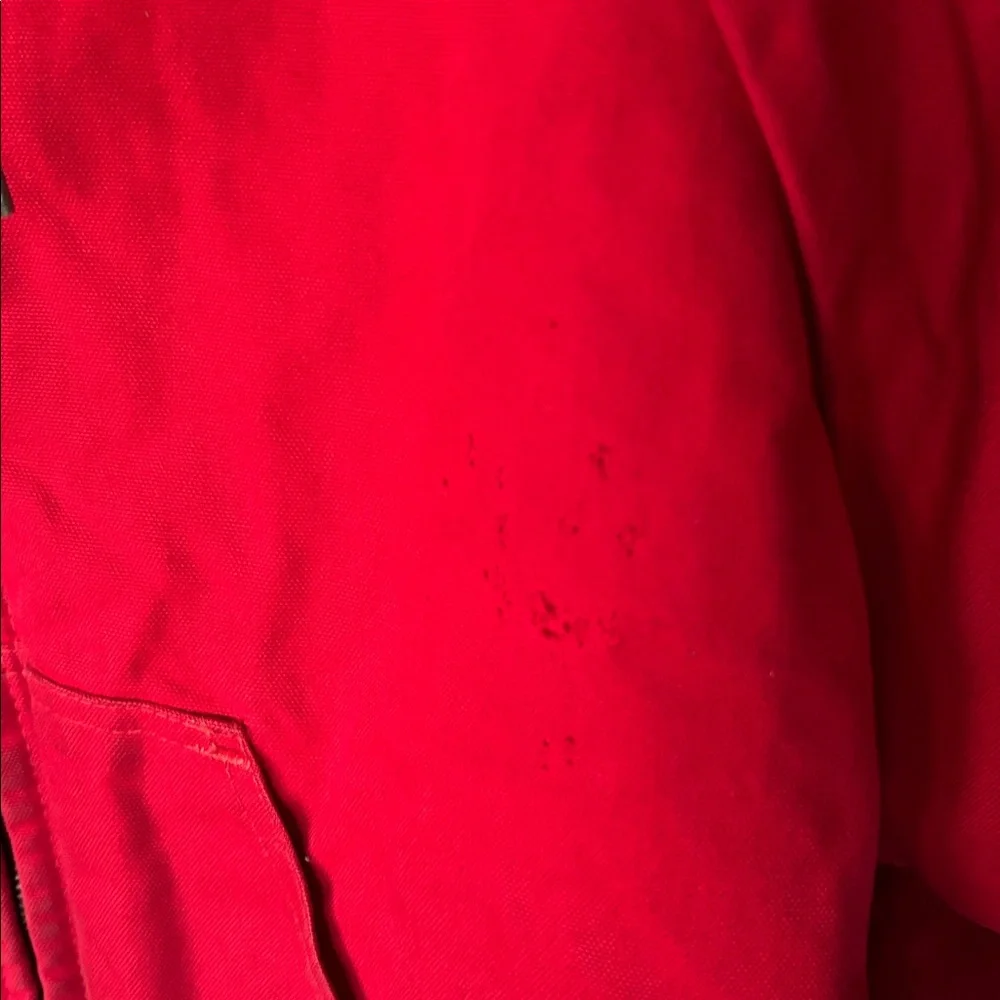 Vintage Berne Apparel Red Canvas Work Bomber Jacket - Picture 5 of 13